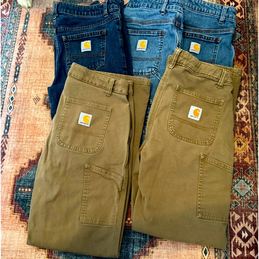 Boys Carhartt denim. 5 pair boys